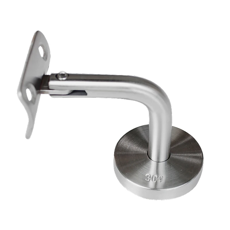 Modern Design Stainless Steel 304 Glass Fixing Clip Solid Stair Railing Guardrail Wall Handrail Support Balustrades Handrails