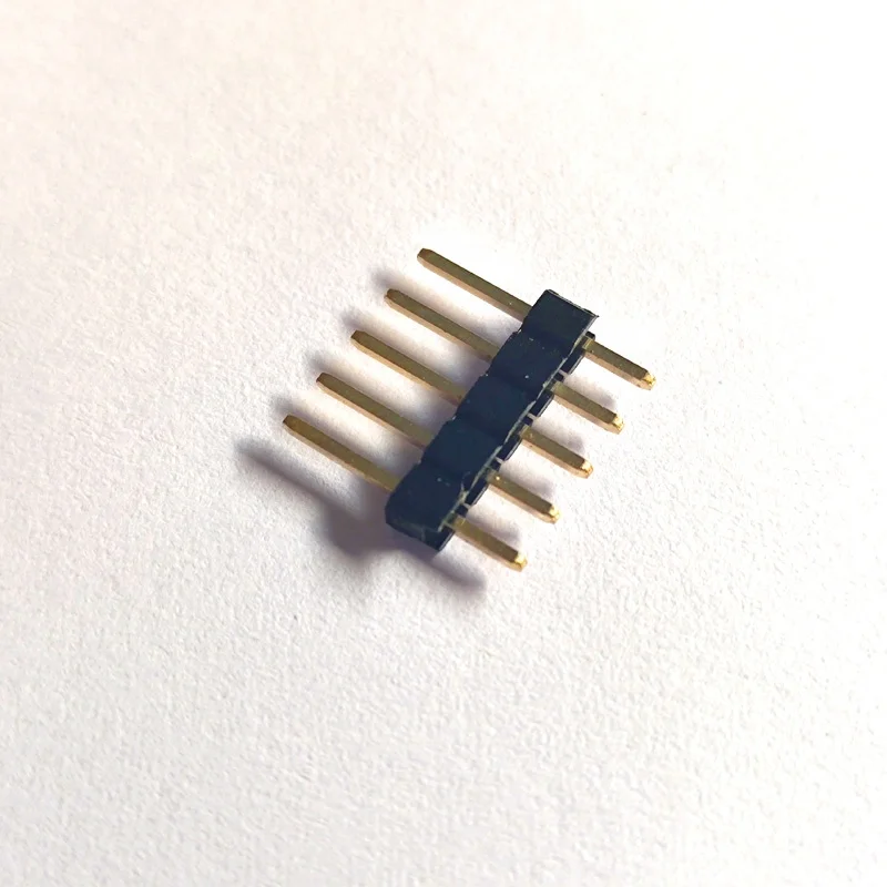 Штырьковый разъем 2,54 мм, шаг одного ряда, от 1 до 40 штырьков, DIP-разъем pcb