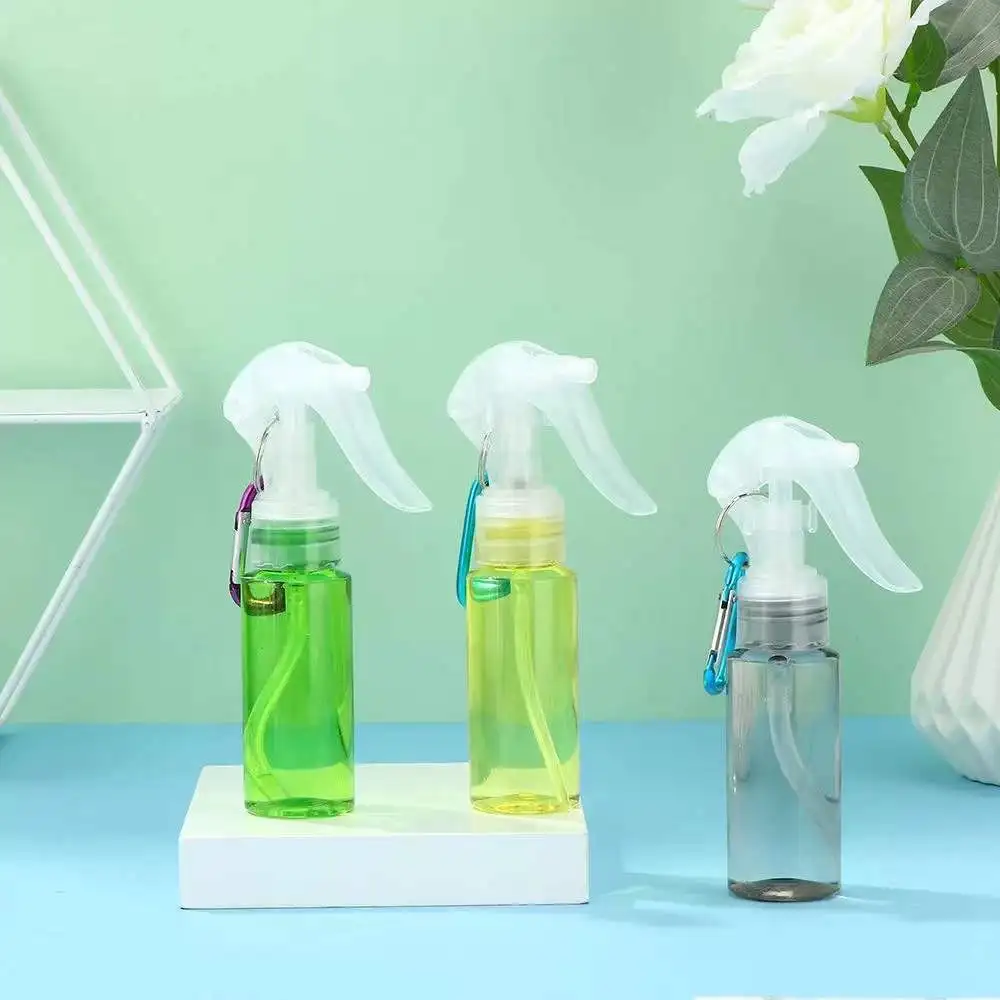 20/410 Plastic PET Colorful Hand Sanitizer Alcohol Spray Bottle with Mini Trigger Mouse Sprayer and Carabiner