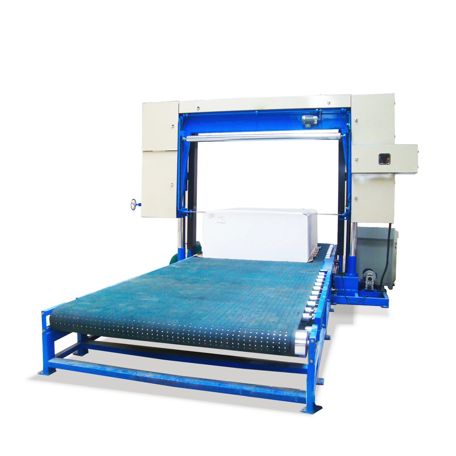 Automatic polyurethane sponge horizontal mattress foam cutting machine horizontal
