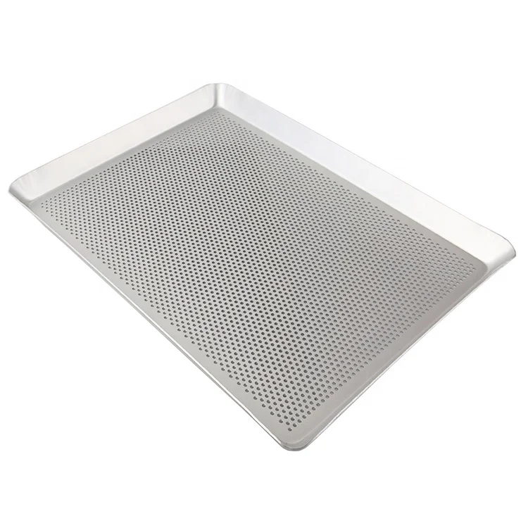 40x40 40x38 40x30 cm Anodized Aluminum Perforated Sheet Metal Baking Trays Microwave Bread Cookie Biscuit Baking Sheet Pan