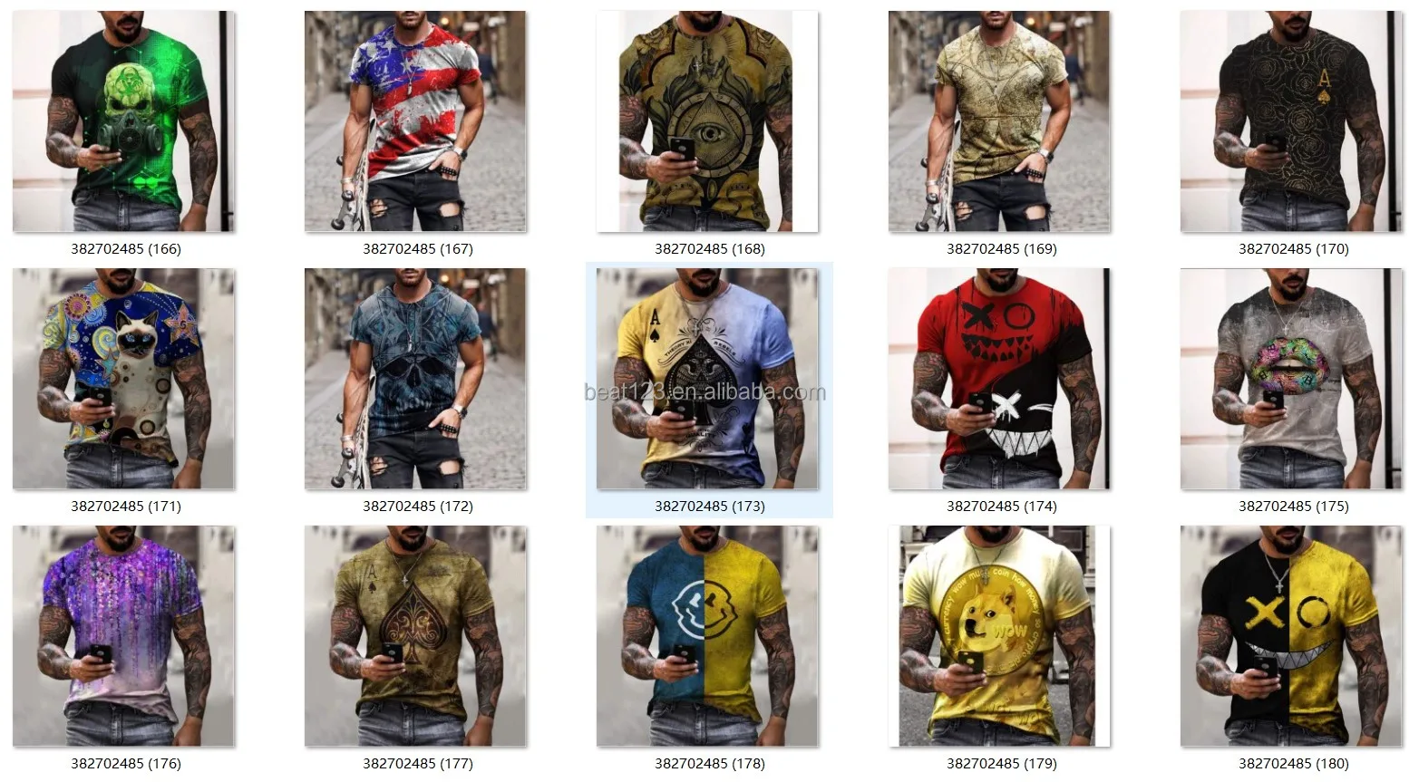 2023 Factory Wholesale Stock Man Cotton T-Shirt Custom Logo Basic Plain V Neck Men Tshirts Blank T Shirts