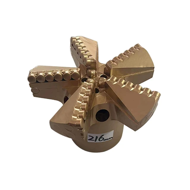 HHWW 250mm pdc drill bit  with 5 Wings PDC scraper drill bit for  medium hard rock Water Well Drilling