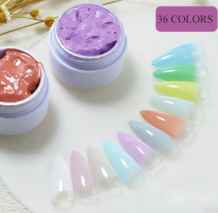 OEM ODM 36-Color Solid UV Nail Gel Free Sample Private Label Gel Painting for Nail Art