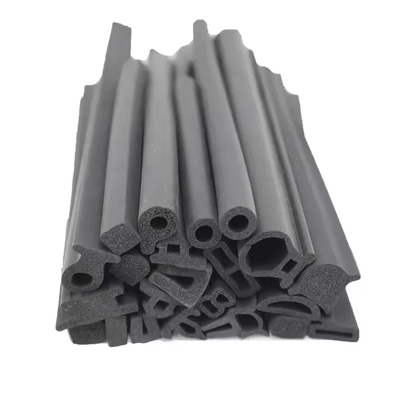 Profiled customizable extrude aluminum window rubber seals groove sliding rubber gaskets profiles
