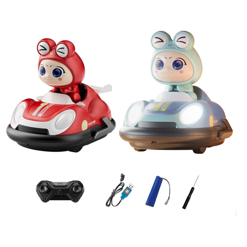 RC Bumper Car Toy Impact Ejected Driver Double Match Cute Kart Toy Set Interesting Drift 4-Way Remote Control Car