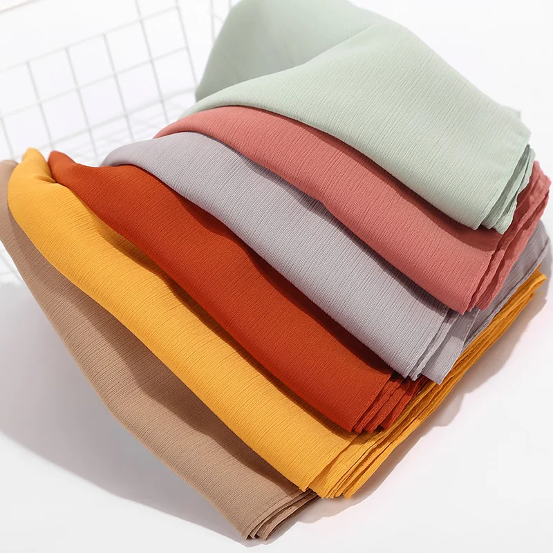 Wholesale Soft Pearl Chiffon Scarf Hijab Women Muslim Hijab