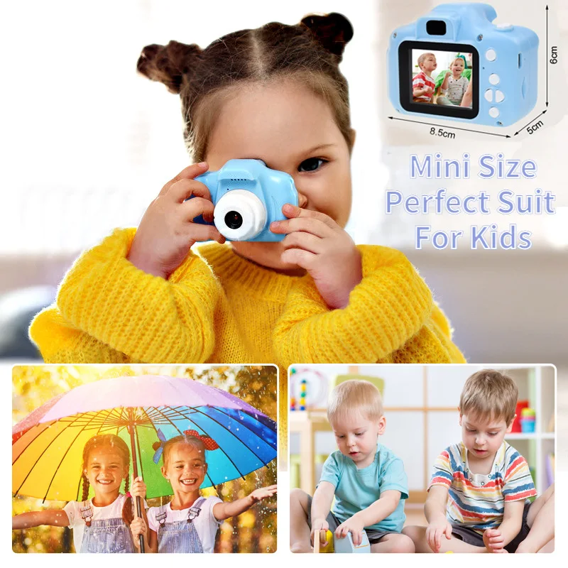 Mini Cartoon Photo Camera Toys x2000 Hd Screen Children Digital Camera Video Recorder Camcorder Toys For Kids Girls Gift