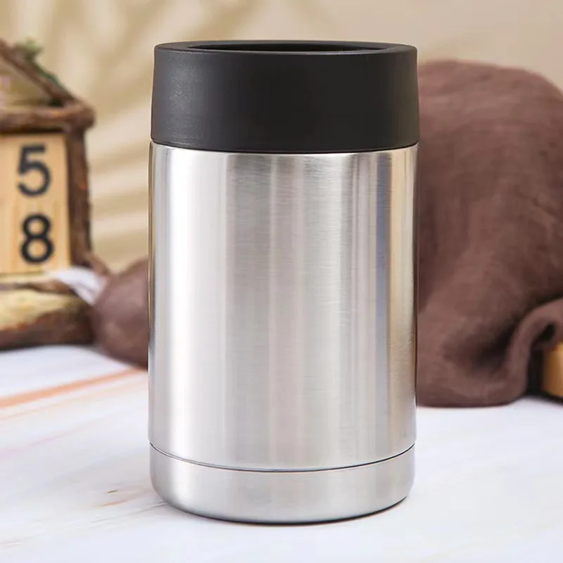 New arrivals 12OZ Beer Cooler 304 Stainless Steel Beer Bottle Can Holder Double Wall Vacuum Insulated