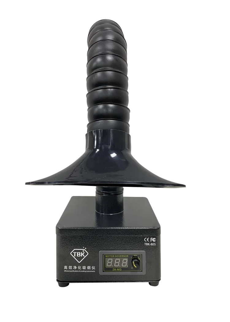 Digital Mini Laser Soldering Welding Fume Extractor TBK 638 Beauty Salon Dust and Smoke Collector with Activated Carbon Filter