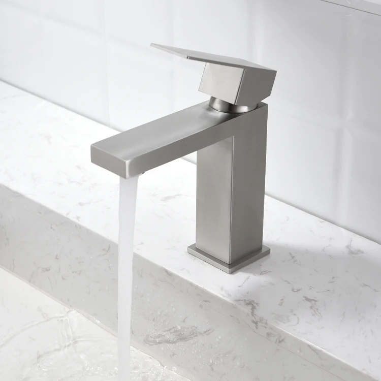 Factory Supply Stainless Steel Water Tap Waterfall Centerset Boiling Cold And Sparkling Basin Faucet