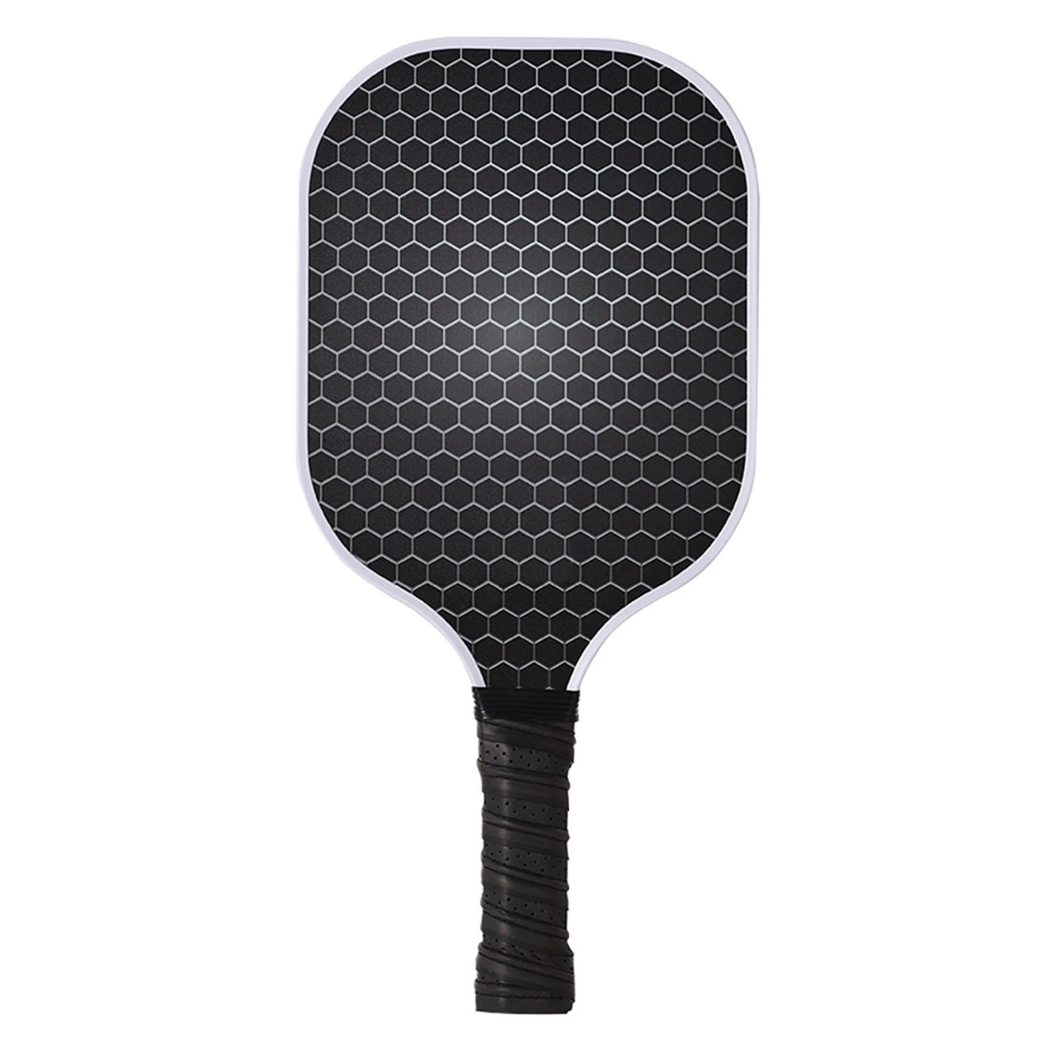 USAPA Compliant Graphite Pickleball Paddle with Textured Carbon Fiber Surface Honeycomb Core Spin Black Racket Training Match