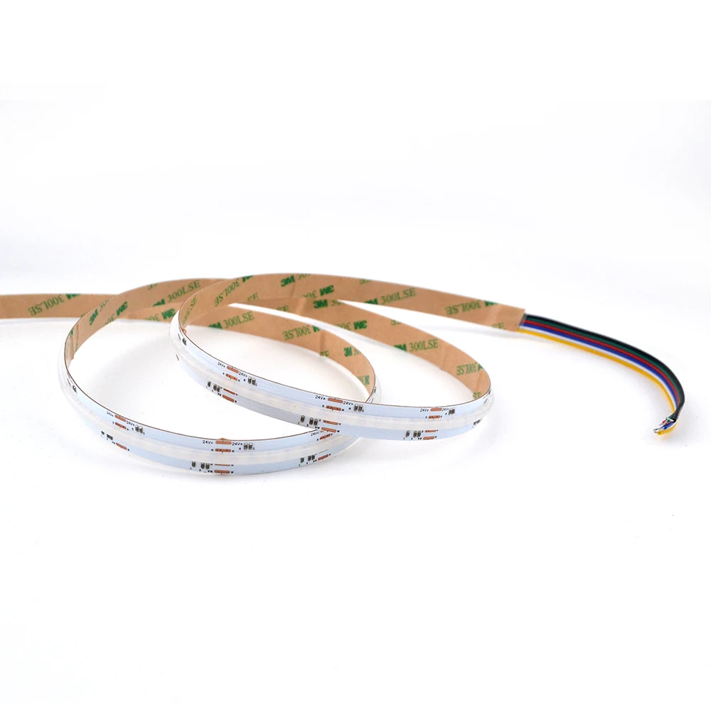 Wholesale 840 Leds Connector 5 In 1 24V Rgbcct Sk6812 Addressable 12V Rgbw Pixel Cob Cct Smart Led Light Strip