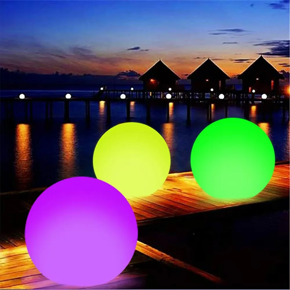 RGB water floating light LED remote control inflated light ball