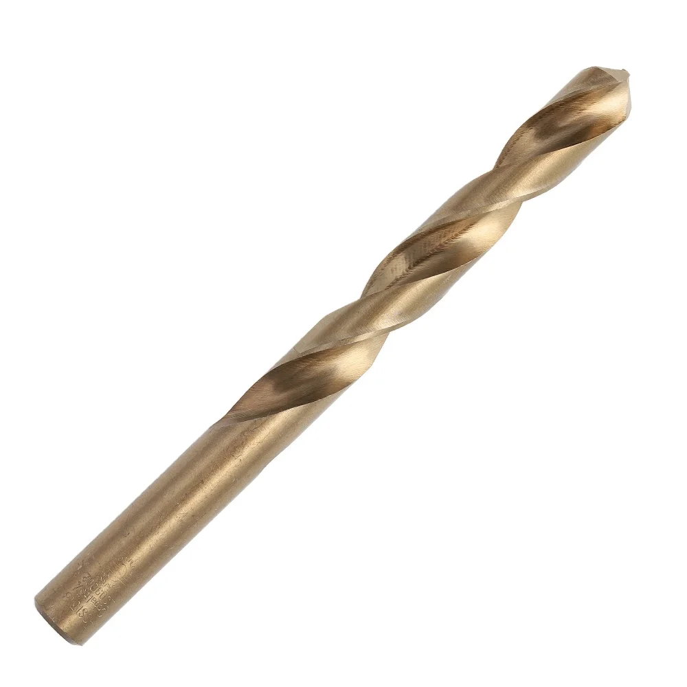 Tiangong 10pcs 13.0mm Din338 fully ground HSS drill bits cobalted cobalt twist drill bit for metal drill