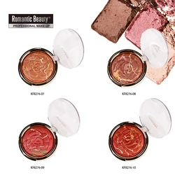 Romantic Beauty 6 Colors Petal Grilled Blush Cosmetic Long-lasting Waterproof Mineral Baking Blush Makeup