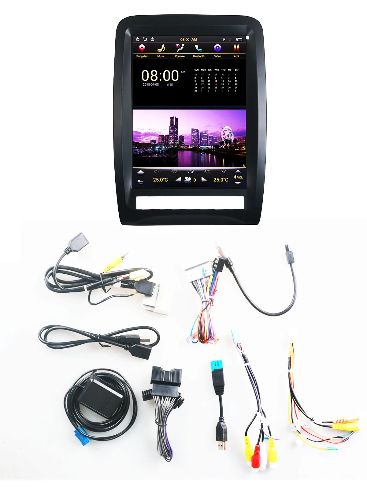 Tesla Vertical Screen Android 9 GPS Navigation Car Radio Stereo Player For Dodge Durango 2011