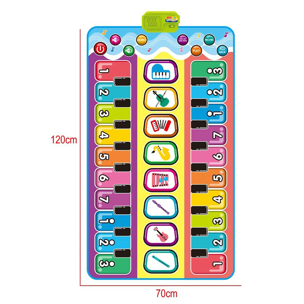 fashion cartoon toys wholesale musical piano play mat game for kids