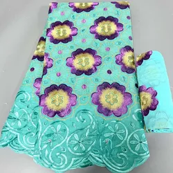 Original swiss voile lace in switzerland gold nigerian lace fabrics polish lace atiku fabric for men high quality5yard/set