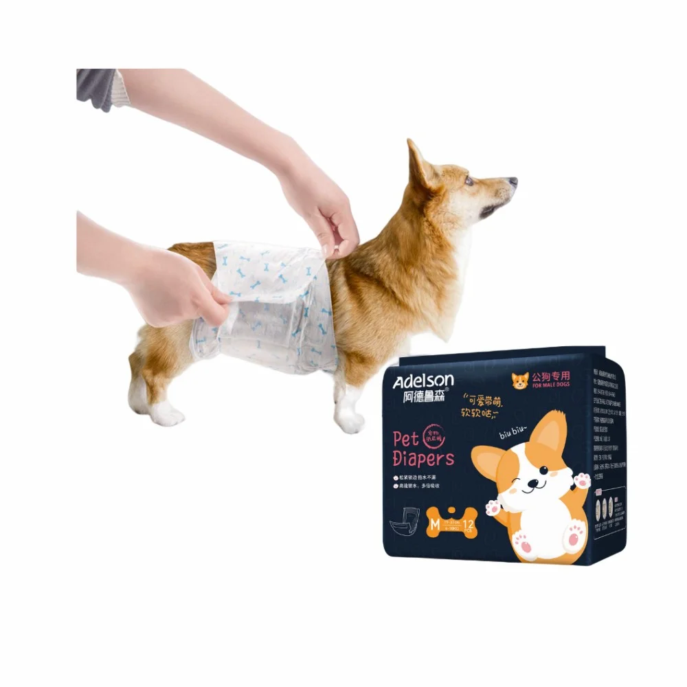 Casoft Pet Diapers Soft and Coformtable Pet Period Pants Adjustable Sanitary Diaper for Dogs