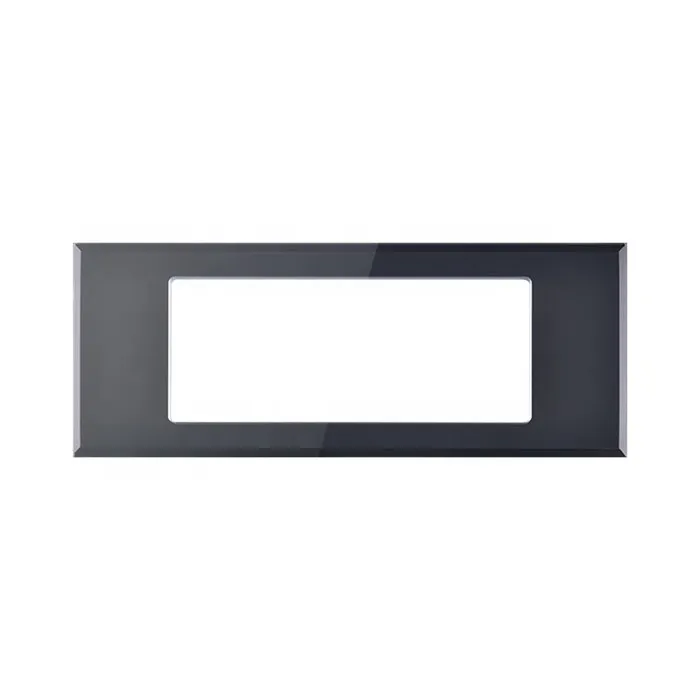 High Quality Custom Smart Socket Switch Tempered Glass Frame Panel for Home Wall Electrical Appliance