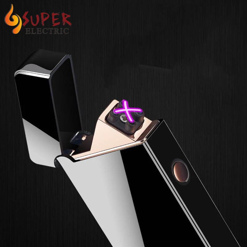 Заводская оптовая продажа, высокое качество, зарядка от Usb, электрическая двойная дуга, прикуриватель, акция, сенсорная Индукционная зажигалка