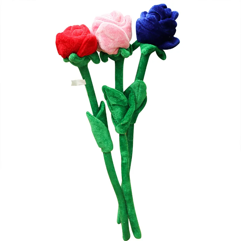 OEM Manufacturer Custom Plush Flowers with Bendable Stems Big Smile Face Flower Creative Stuffed Plush Toy