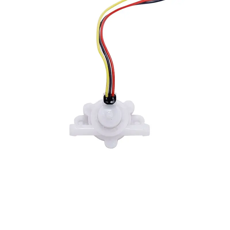 White Mini POM Material Liquid Water Flow Hall Effect Magnetic Switch Water Flow Sensor