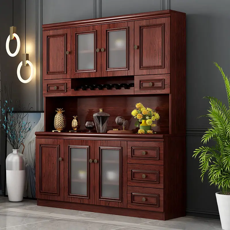 New Chinese style minimalist sideboard wine cabinet integrated against the wall kitchen locker living room storage cabinet
