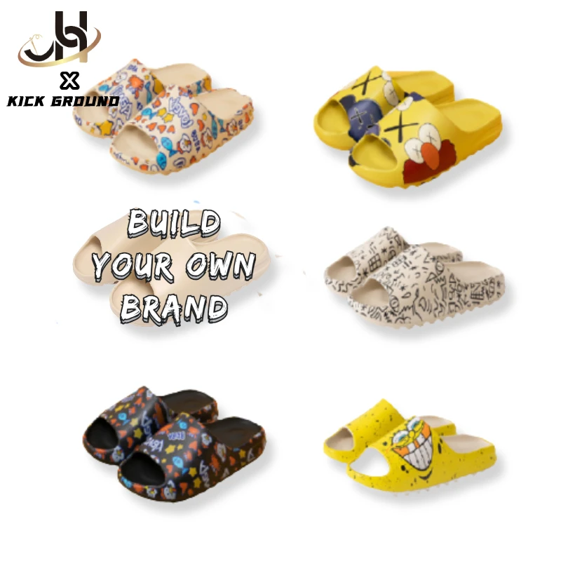 JH Pantoufles Diapositives OEM Multi-Style Optional Soles Anti-Skid Unisex Slipper Custom House Designer Slippers