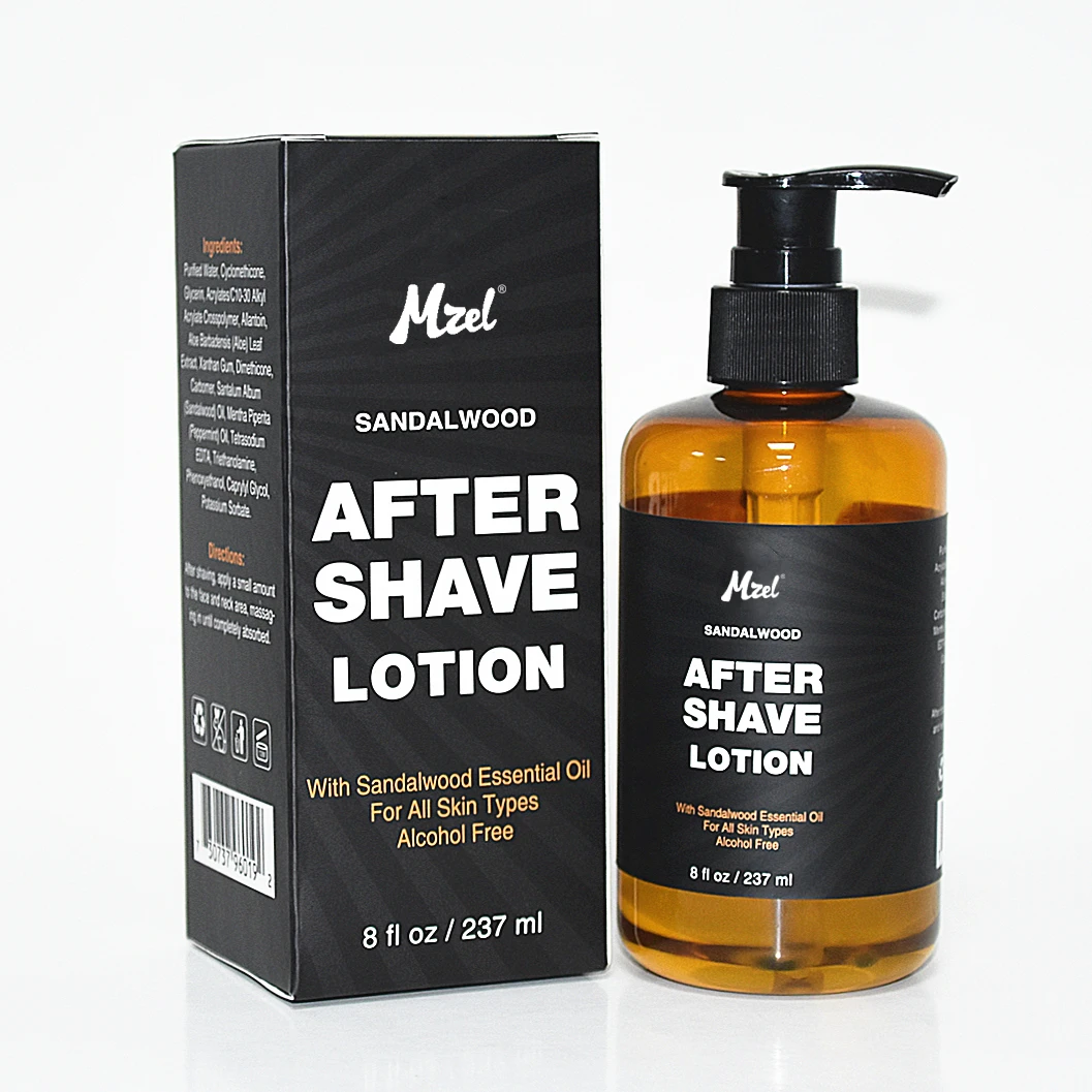 OEM Фирменная торговая марка, натуральный Гладкий сандаловый лосьон для мужчин после бритья
