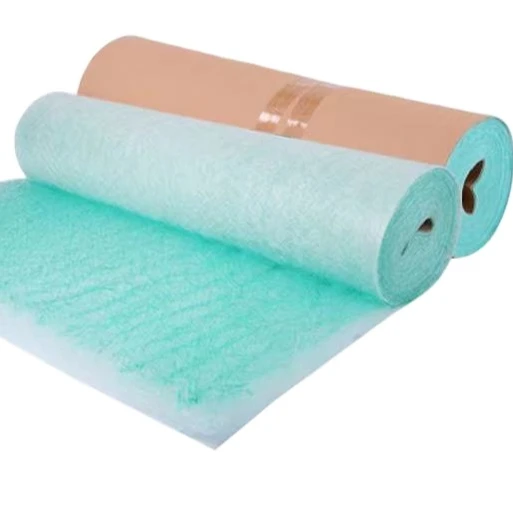 Paint arrestor filter cotton spray booth filtermedia paint stop filter green filters