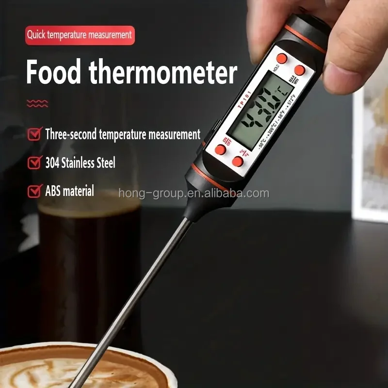 Portable Cooking BBQ Steak Meat Thermometer,Digital Food Materials Thermometer Probe Home Kitchen Food