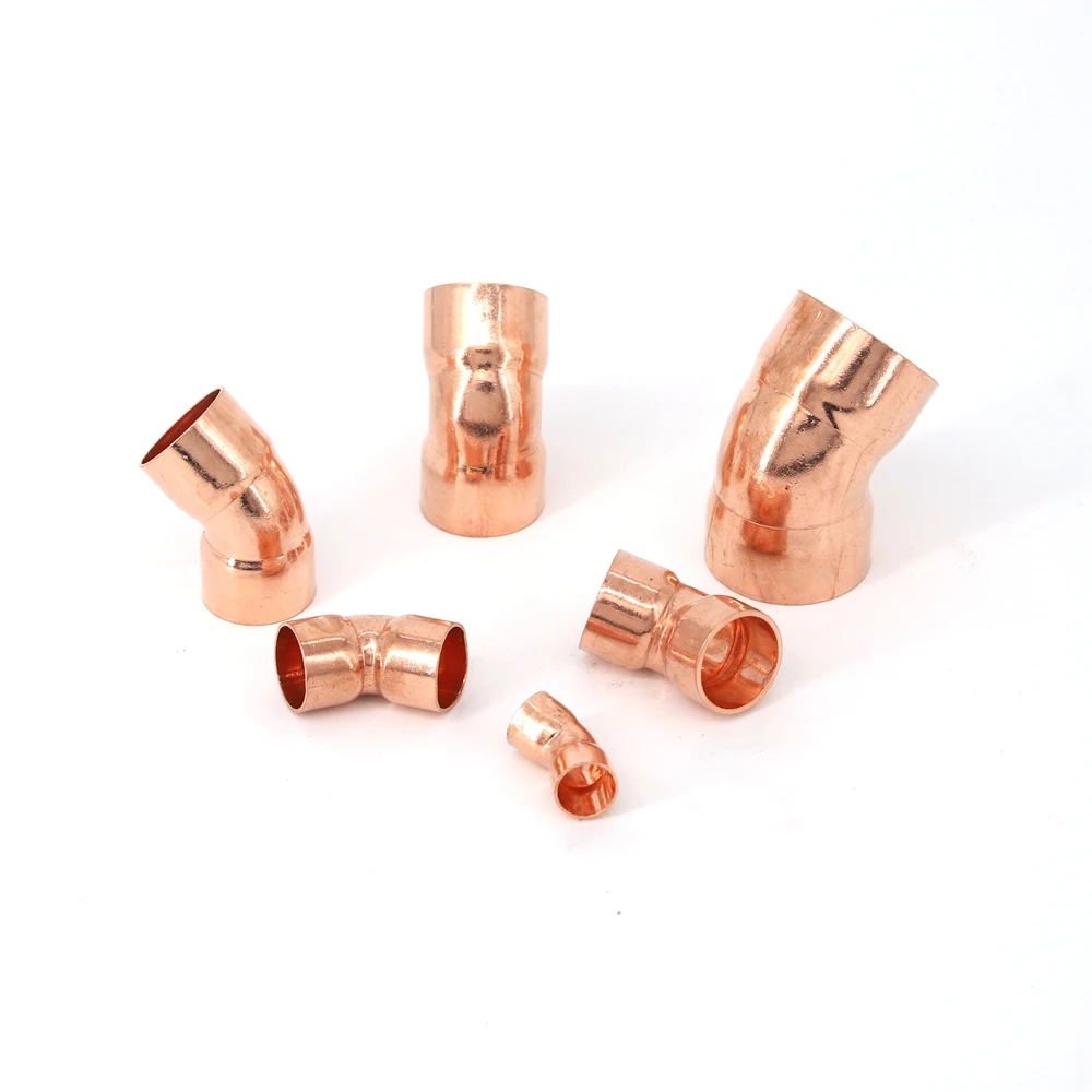 Hengshi factory outlet wholesale copper fitting for plumbing and refrigeration include coupling, elbow and Tee