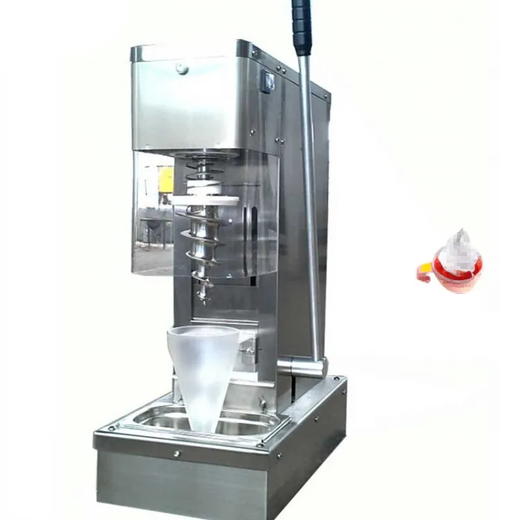 Free Shipping Yogurt Swirl Drill Frozen Yogurt Real Fruits Ice Cream Blender/swirl Freeze Machine With Cheap Price