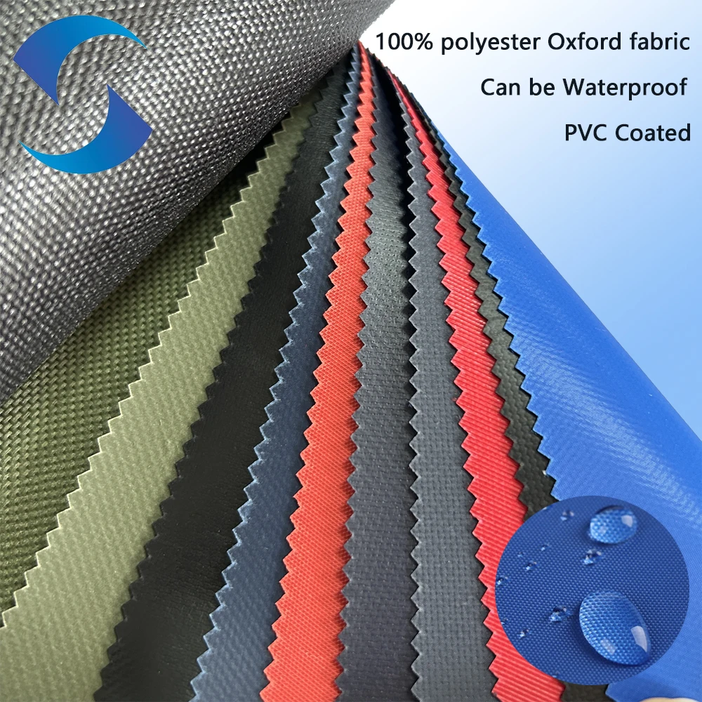 Recycled polyester stretch fabric 600d polyester oxford pvc coated fabric for outdoor fabric uv waterproof