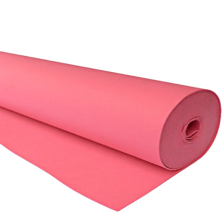 Manufactory 1mm 2mm 3mm thick 100% polyester needle punch nonwoven felt fabric