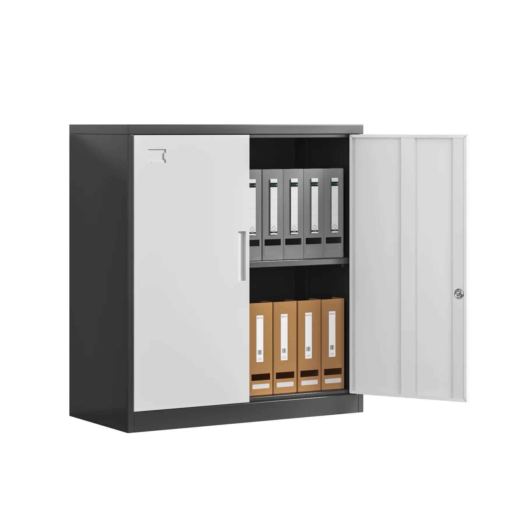 Half height Office cabinet 2 door Metal filing cabinet Steel office storage cabinet