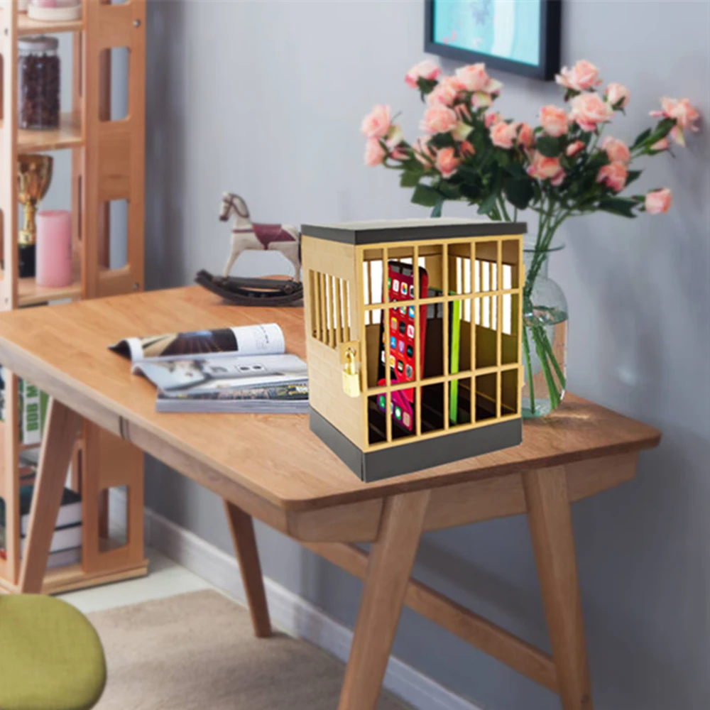 
Tesco Hot sale European Patent cell Phone cage lock family time Phones Prison Smartphone Stand Holders Classroom Storage Gadget 