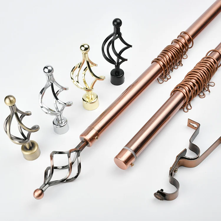 Factory supply iron electroplating curtain rail accessories curtain rod