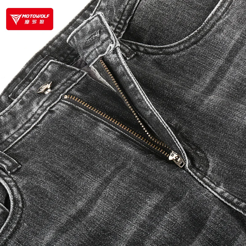 Motorcycle riding jeans high elasticity pants for motorbike dirt motor jeans with CE armor