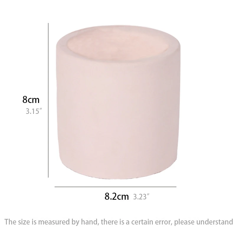 Wholesale Custom Logo Original Matte Empty Cement Candle Container Gray Red Concrete Ceramic Candle Jar