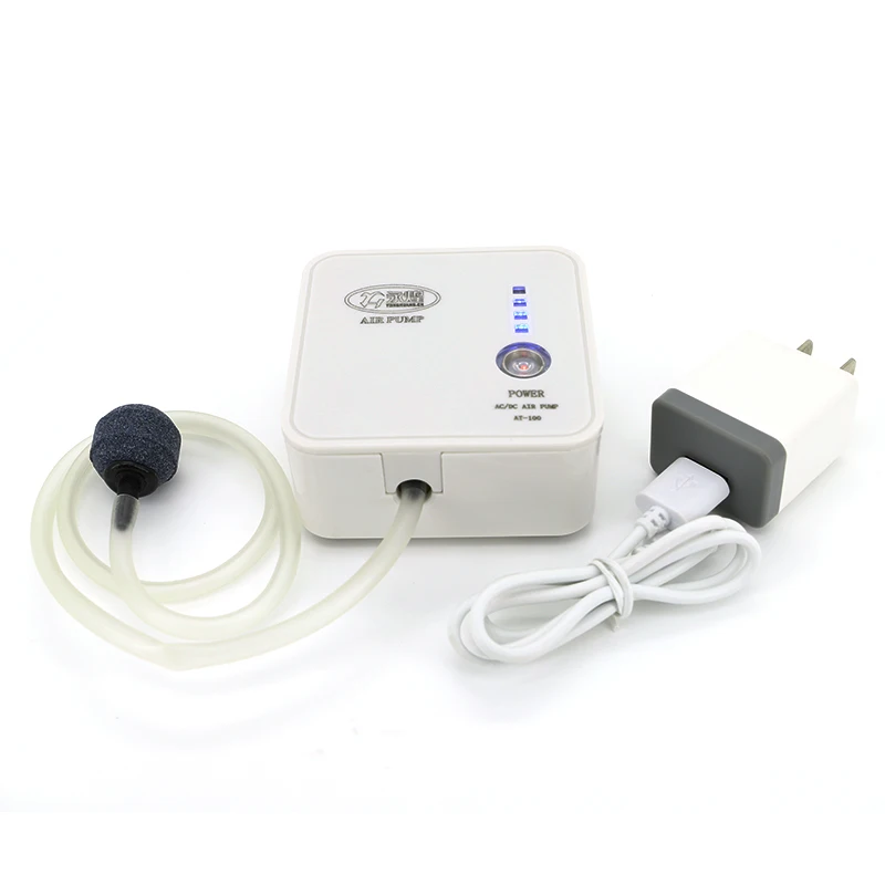 Square Air Pump  Portable Mini USB Aquarium Fish Tank Digital Silent air oxygen pump fishing oxygen pump