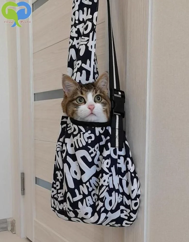 Breathable Oxford Cloth Travel Safe Sling Bag Carrier for Dogs Cats Pet Dog Sling Carrier