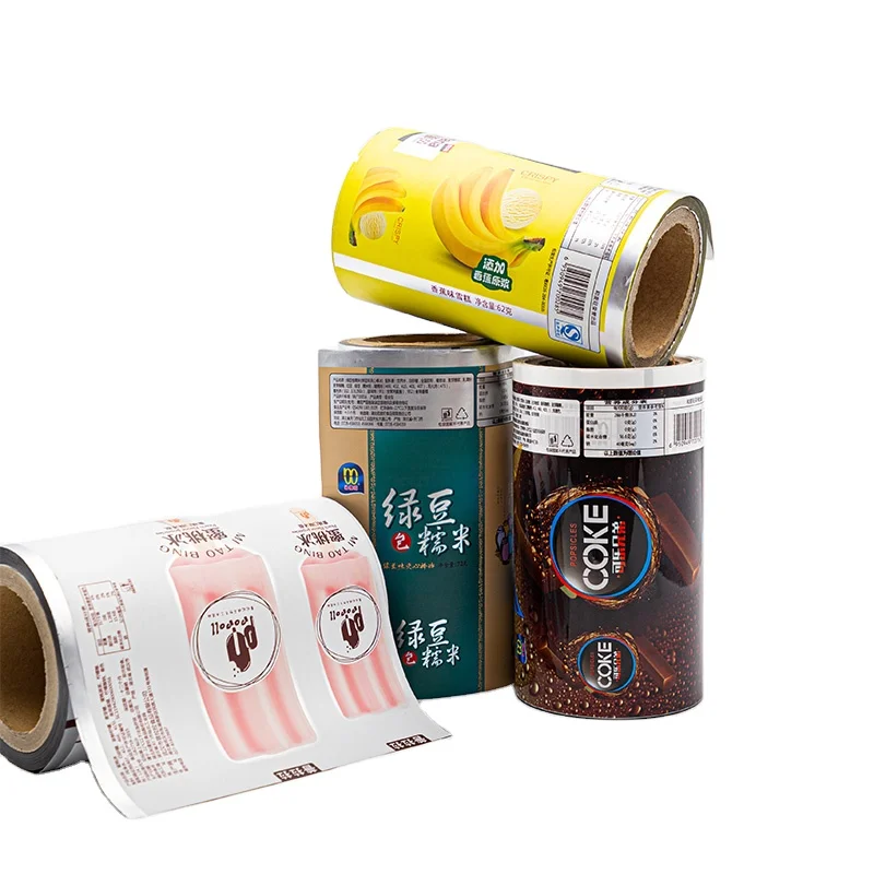 Custom Popsicle Packaging Plastic Wrap For Food High Quality Packing Film Flexible Packaging Film