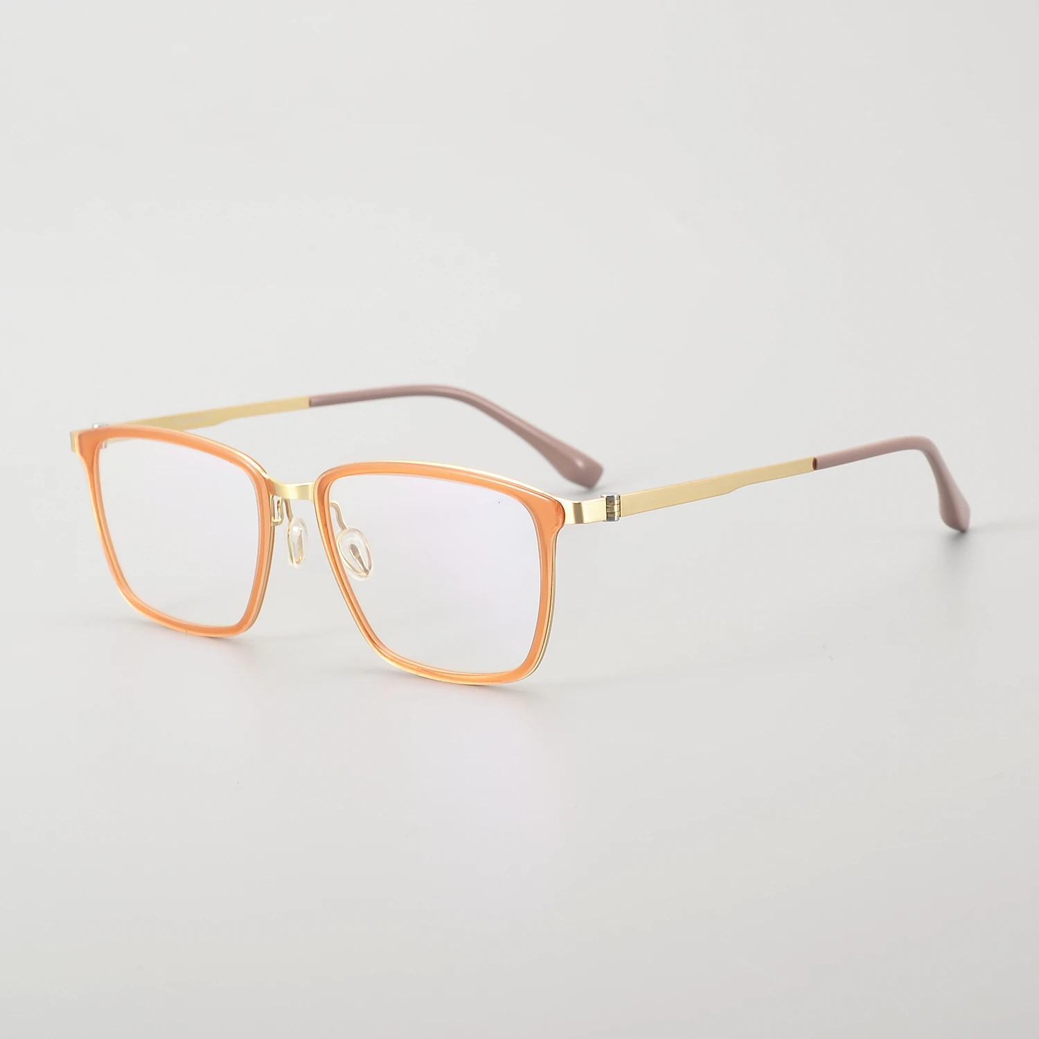 Wholesale 2024 Anti-blue light optical  Glasses Frame Flat lenses generous frame glasses pure titanium Spectacles Eyewear