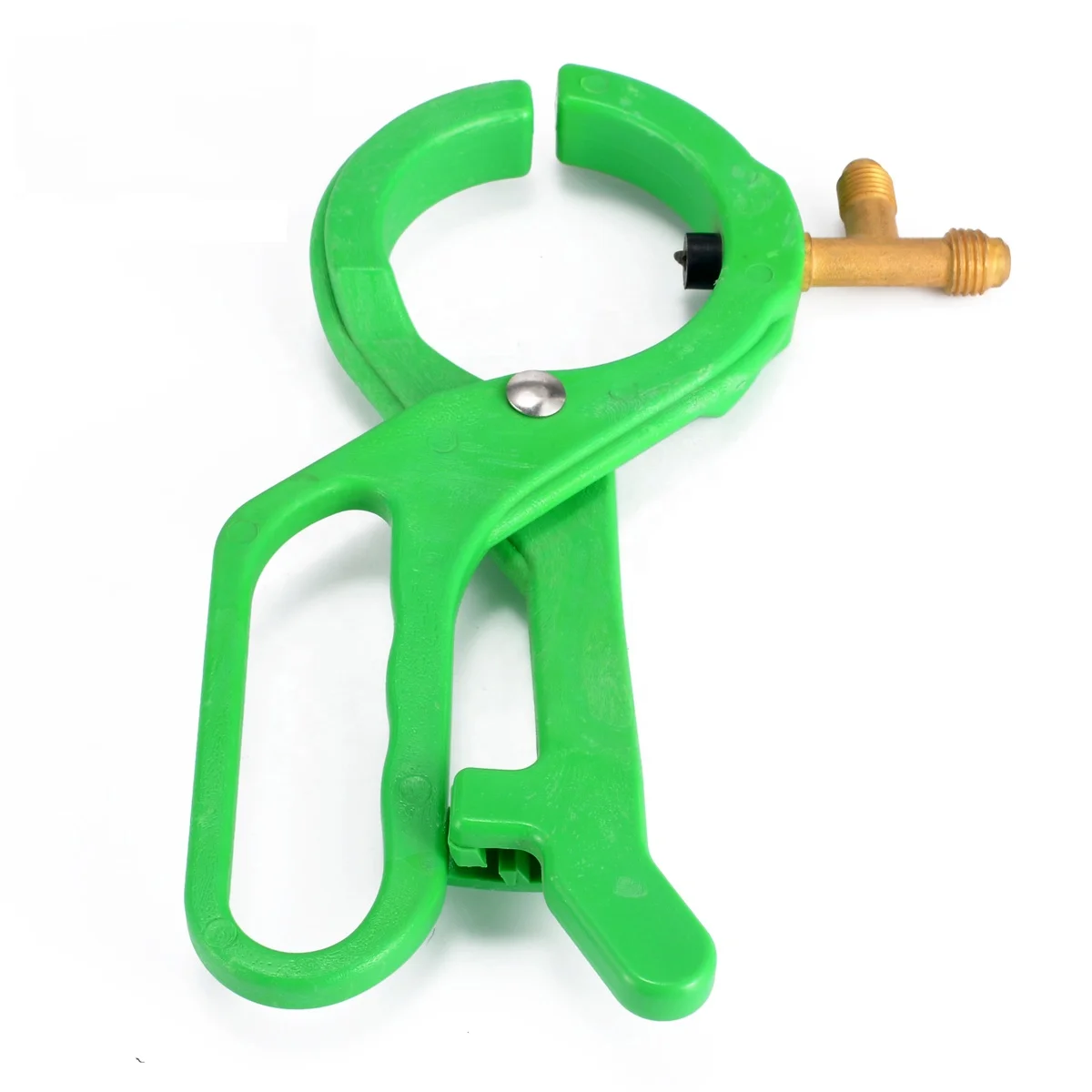 Сторона может кран клапан R134A R22 R410A AC можете нажать «2 в 1» боковой удар открывалка подключения 1/4 SAE и 1/2 Acme резьба бутылка хладагента