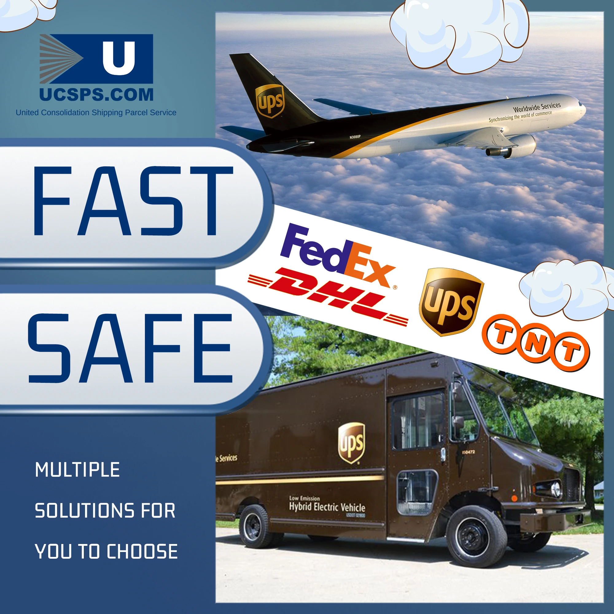 International express service  from China to Worldwide  by UPS DHL FEDEX