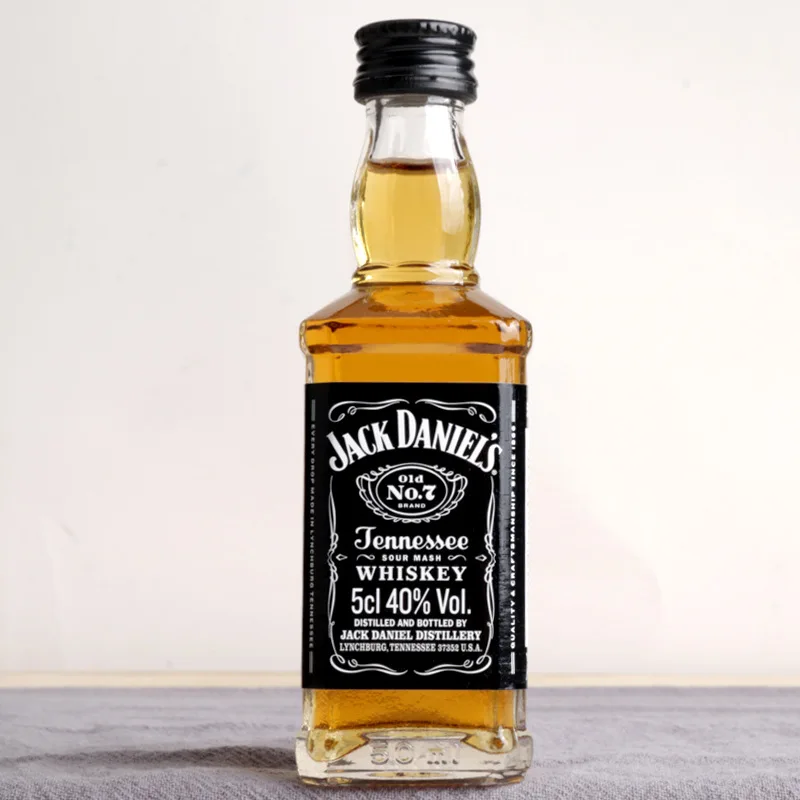 Wholesale Jack Daniels 50Ml Spirits Vodka Gin Liquor Glass Bottle With Cork Or Screw Cap For Sale