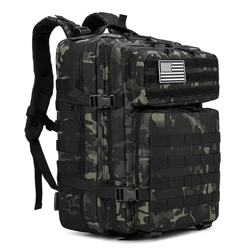 Factory Customized tactical backpack 45l Unisex Molle Bag Large 3 Day Assault Pack Waterproof Polyester tactical bags for men